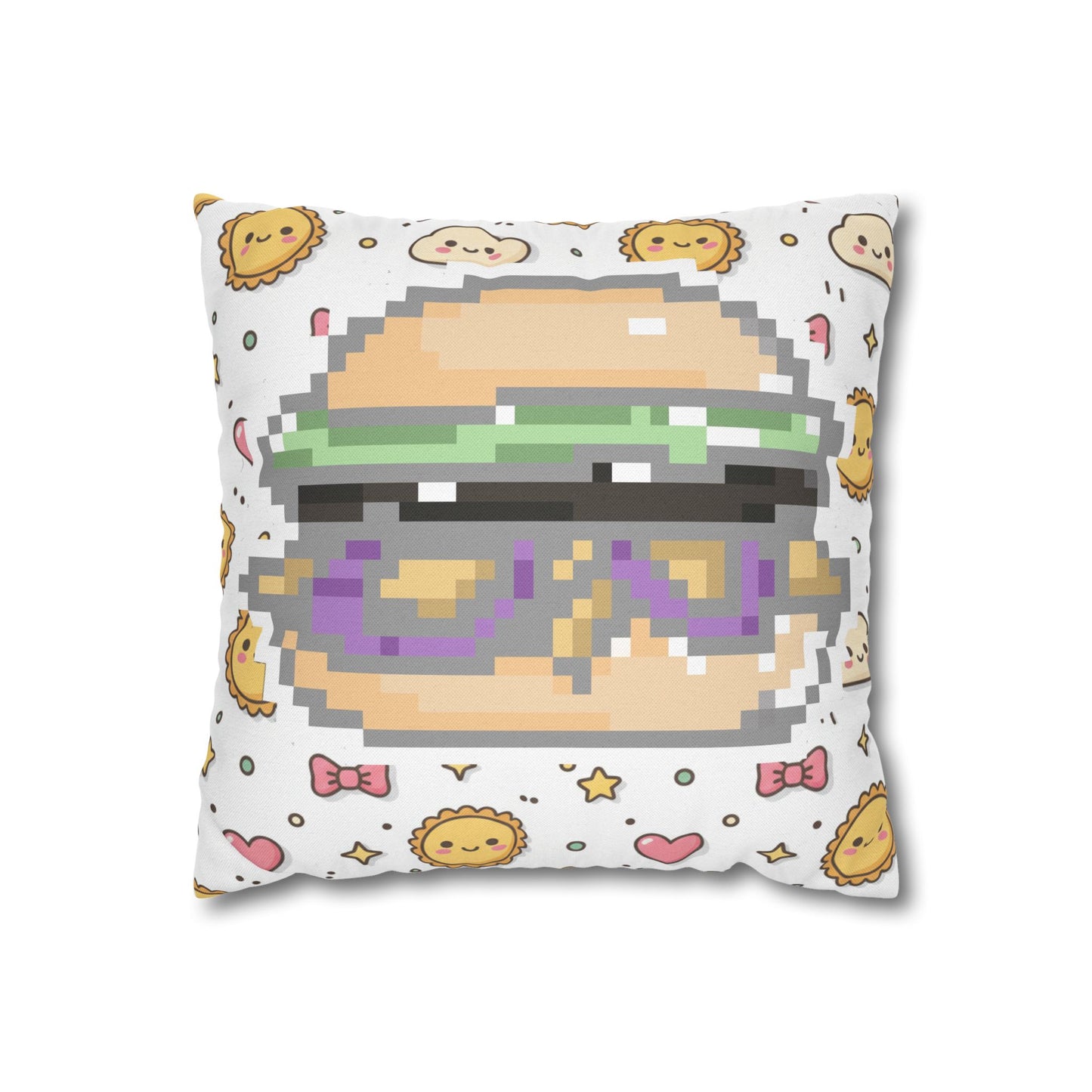 ₊˚⊹ Pixel Burger Snack Pillow  ⊹˚₊