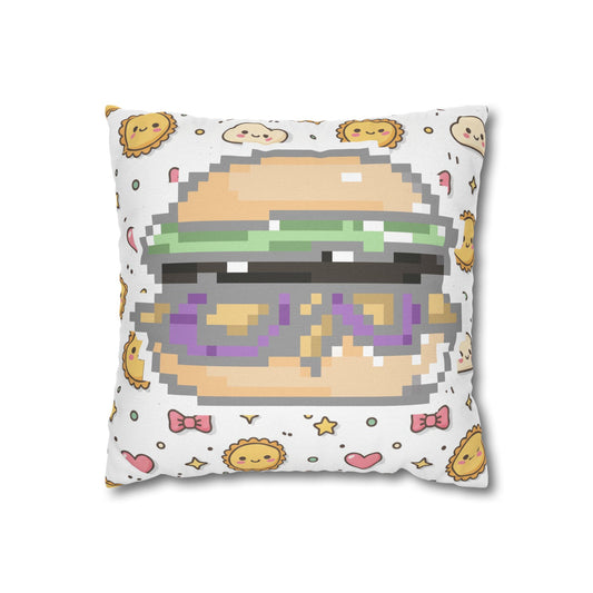 ₊˚⊹ Pixel Burger Snack Pillow  ⊹˚₊