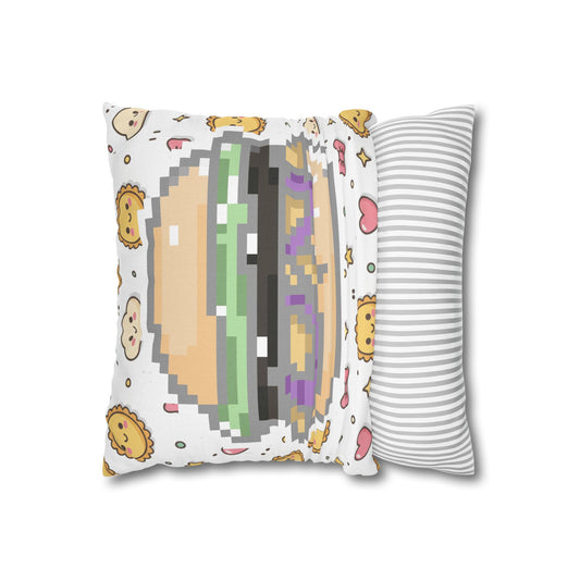 ₊˚⊹ Pixel Burger Snack Pillow  ⊹˚₊
